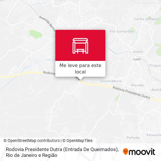 Rodovia Presidente Dutra (Entrada De Queimados) mapa