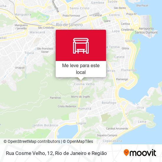 Rua Cosme Velho, 12 mapa