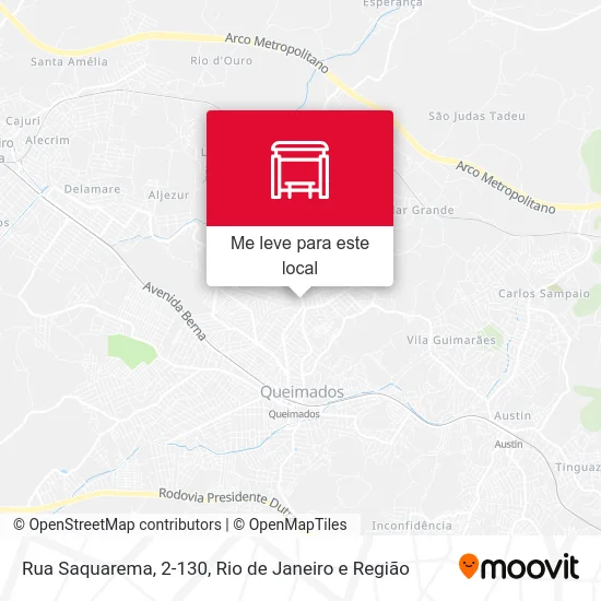 Rua Saquarema, 2-130 mapa