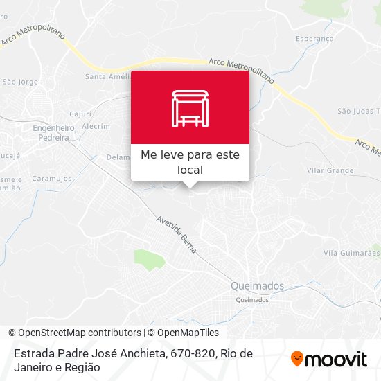 Estrada Padre José Anchieta, 670-820 mapa