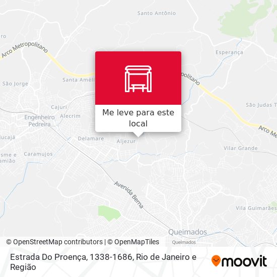 Estrada Do Proença, 1338-1686 mapa