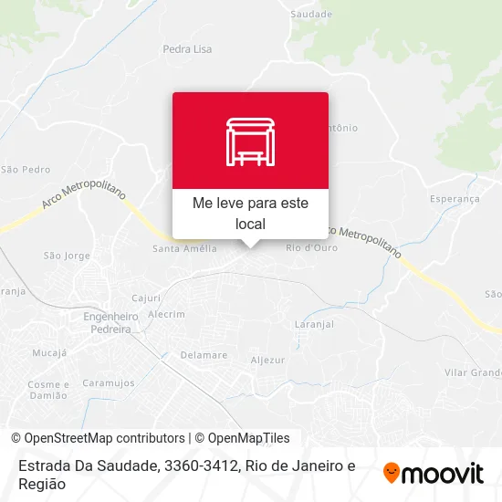 Estrada Da Saudade, 3360-3412 mapa