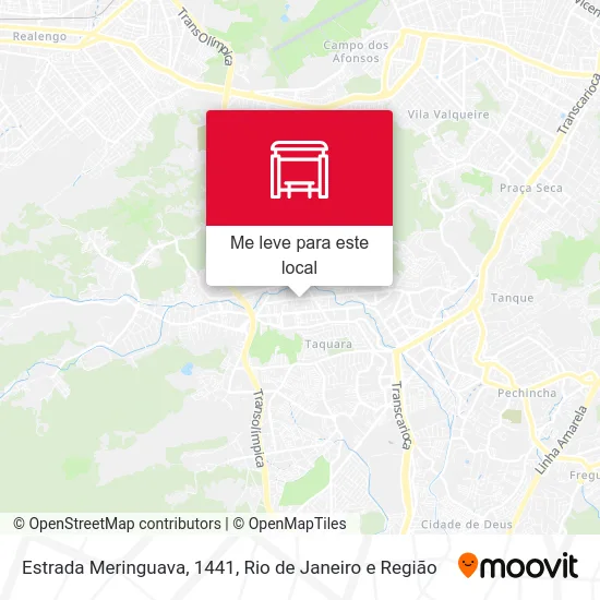 Estrada Meringuava, 1441 mapa