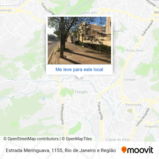 Estrada Meringuava, 1155 mapa