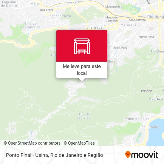 Ponto Final - Usina mapa