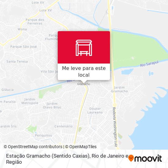 Estação Gramacho (Sentido Caxias) mapa