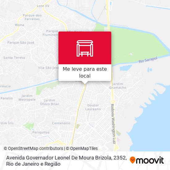Avenida Governador Leonel De Moura Brizola, 2352 mapa