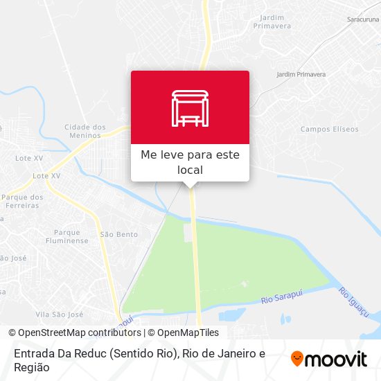 Entrada Da Reduc (Sentido Rio) mapa