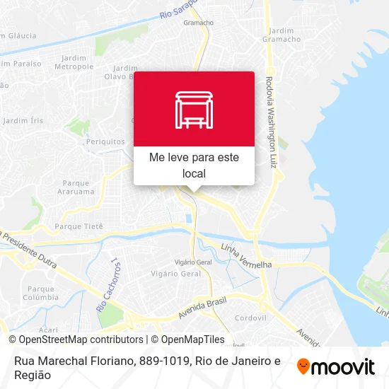 Rua Marechal Floriano, 889-1019 mapa