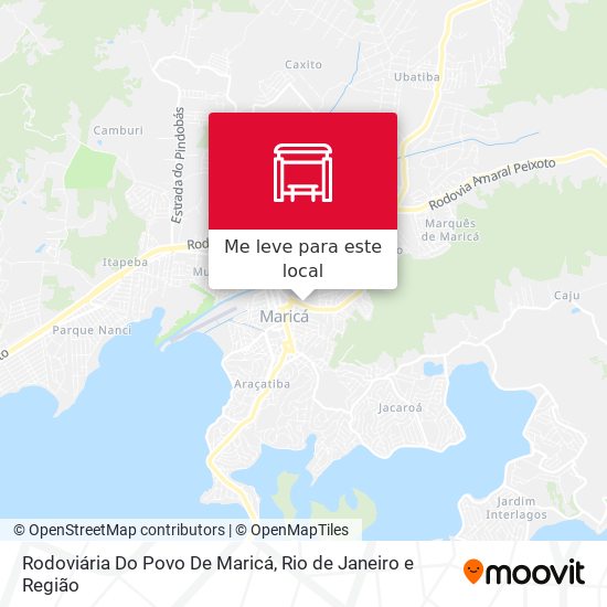 Rodoviária Do Povo De Maricá mapa