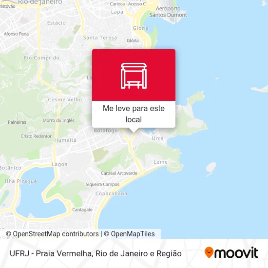 UFRJ - Praia Vermelha mapa