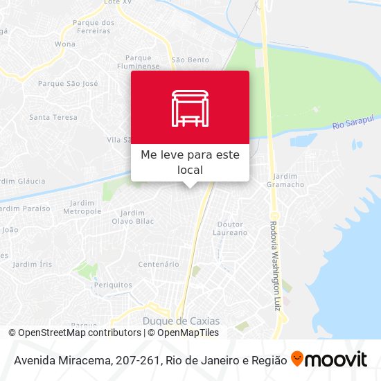 Avenida Miracema, 207-261 mapa