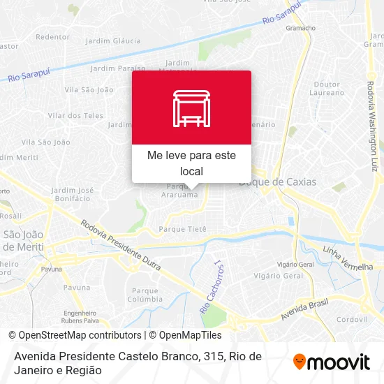 Avenida Presidente Castelo Branco, 315 mapa