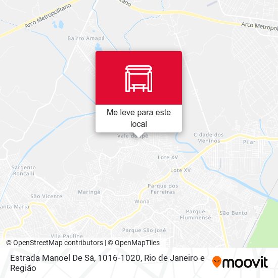 Estrada Manoel De Sá, 1016-1020 mapa
