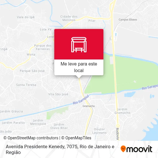 Avenida Presidente Kenedy, 7075 mapa