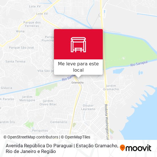 Avenida República Do Paraguai | Estação Gramacho mapa