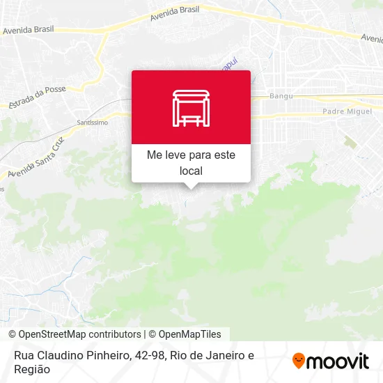 Rua Claudino Pinheiro, 42-98 mapa