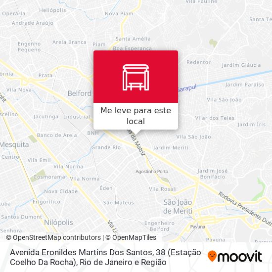 Avenida Eronildes Martins Dos Santos, 38 (Estação Coelho Da Rocha) mapa