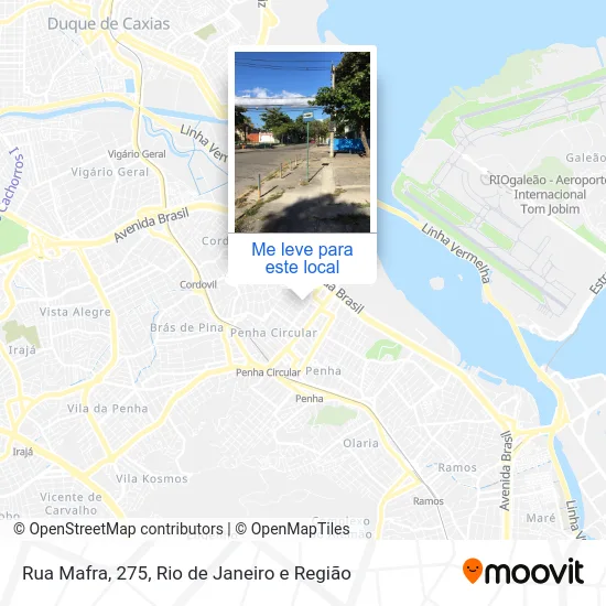 Rua Mafra, 275 mapa