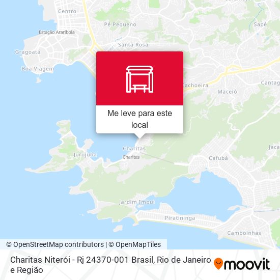 Charitas Niterói - Rj 24370-001 Brasil mapa