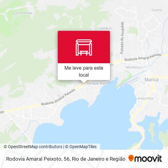 Rodovia Amaral Peixoto, 56 mapa