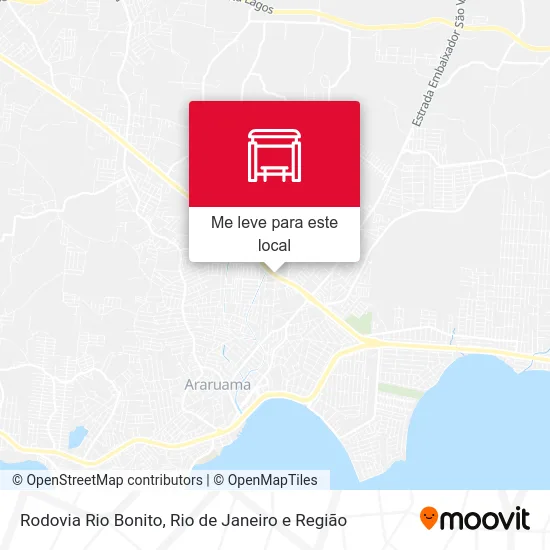 Rodovia Rio Bonito mapa