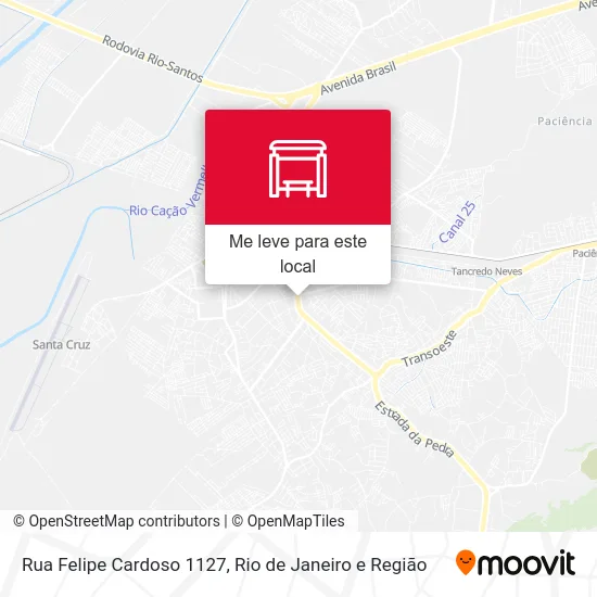 Rua Felipe Cardoso 1127 mapa