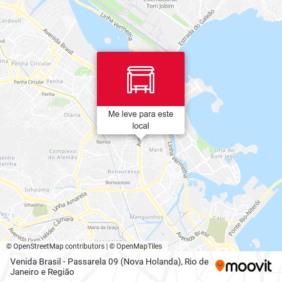 Venida Brasil - Passarela 09 (Nova Holanda) mapa