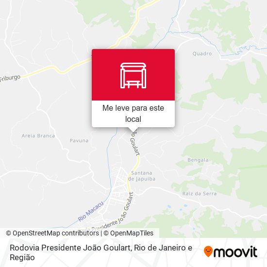 Rodovia Presidente João Goulart mapa