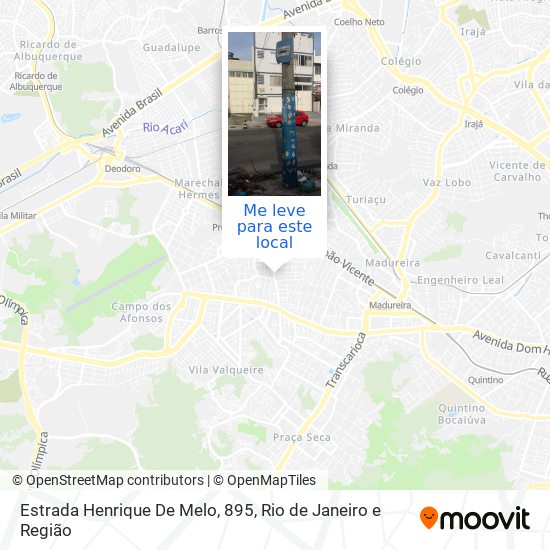 Estrada Henrique De Melo, 895 mapa