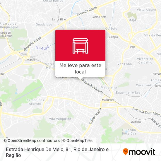 Estrada Henrique De Melo, 81 mapa
