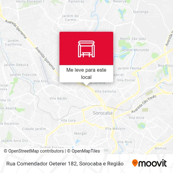 Rua Comendador Oeterer 182 mapa