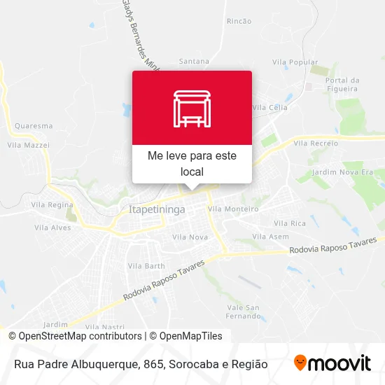 Rua Padre Albuquerque, 865 mapa