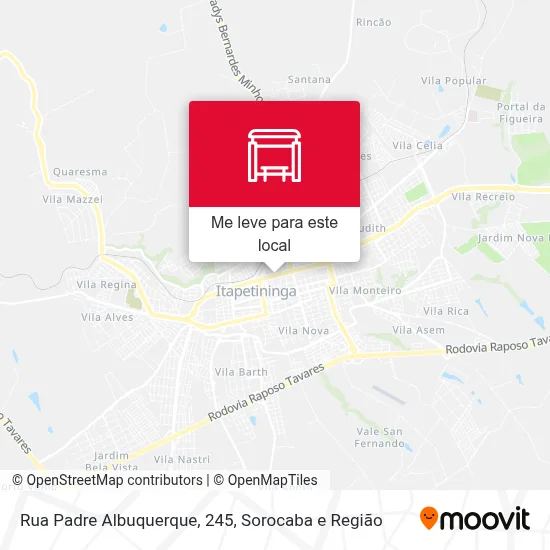 Rua Padre Albuquerque, 245 mapa