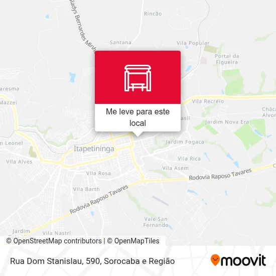 Rua Dom Stanislau, 590 mapa