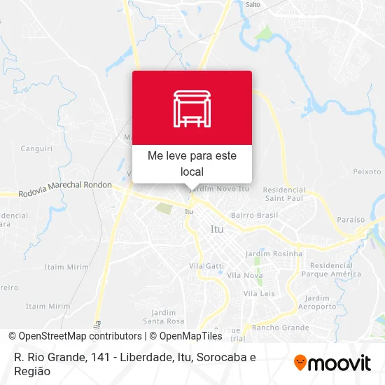 R. Rio Grande, 141 - Liberdade, Itu mapa