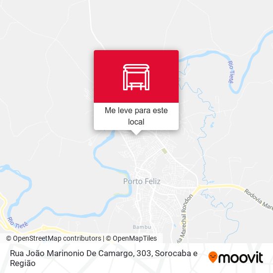 Rua João Marinonio De Camargo, 303 mapa