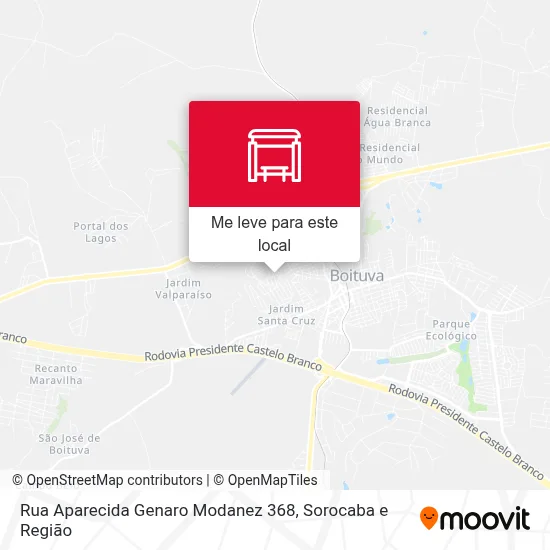 Rua Aparecida Genaro Modanez 368 mapa