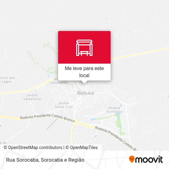 Rua Sorocaba mapa