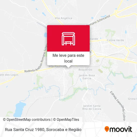 Rua Santa Cruz 1980 mapa
