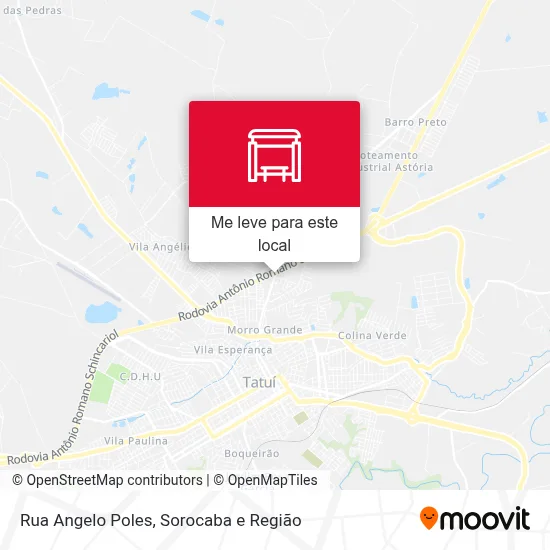 Rua Angelo Poles mapa