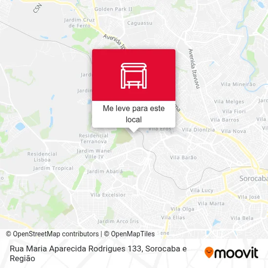 Rua Maria Aparecida Rodrigues 133 mapa