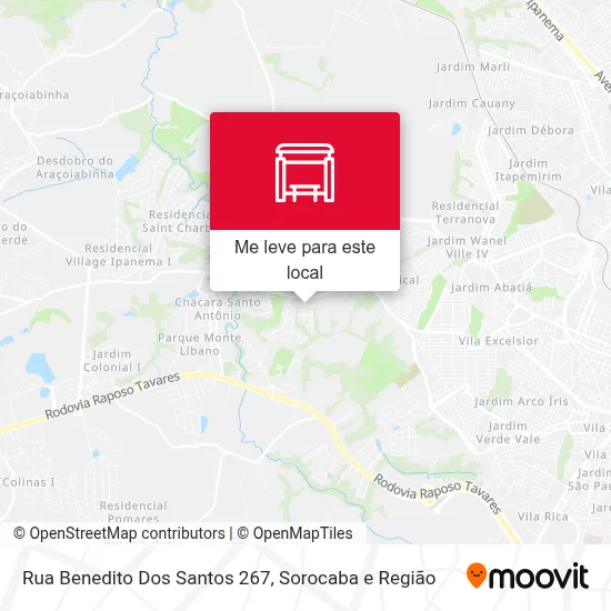Rua Benedito Dos Santos 267 mapa