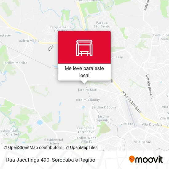 Rua Jacutinga 490 mapa