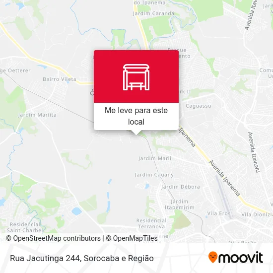 Rua Jacutinga 244 mapa