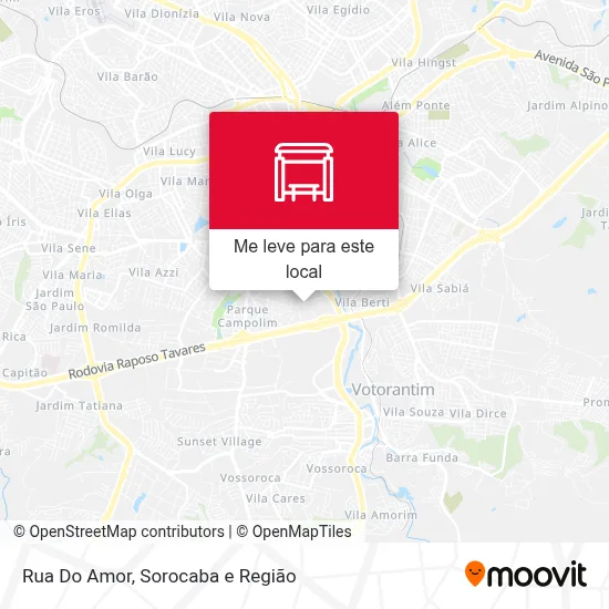 Rua Do Amor mapa