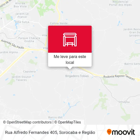 Rua Alfredo Fernandes 405 mapa