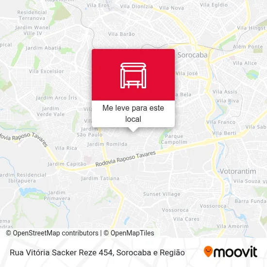 Rua Vitória Sacker Reze 454 mapa