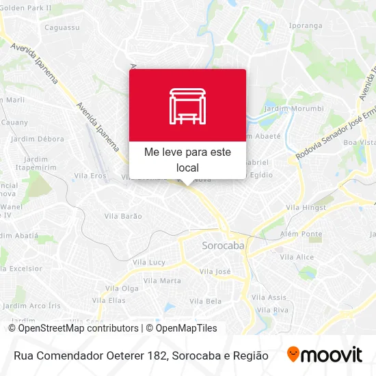 Rua Comendador Oeterer 182 mapa