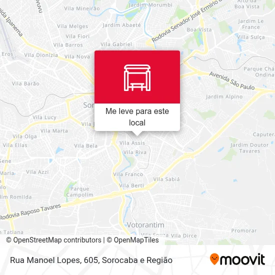 Rua Manoel Lopes, 605 mapa